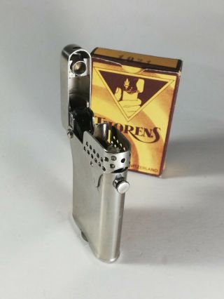 Vintage Thorens Lighter - No.  1021 with wind - shield - state 4