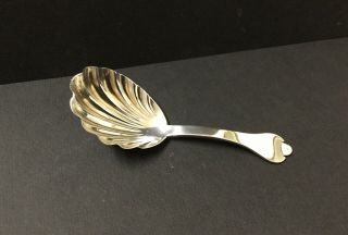 Solid Silver,  Tea Caddy Spoon.  London 1886.  Francis Higgins