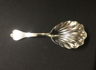 Solid Silver,  Tea Caddy Spoon.  London 1886.  Francis Higgins 2