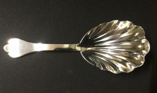 Solid Silver,  Tea Caddy Spoon.  London 1886.  Francis Higgins 3