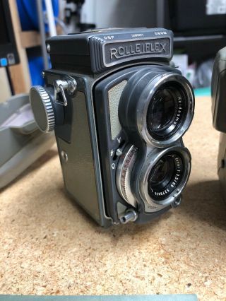 Rollei Rolleiflex Grey Baby TLR Vintage 4X4 Box Camera Schneider - Kreuznach Xenar 4
