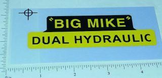 Tonka Big Mike Dual Hydraulic Dump Truck Sticker Tk - 012