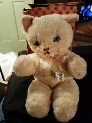 Vintage Mohair Kitty Kuddles Knickerbocker Cat With Tag And Box