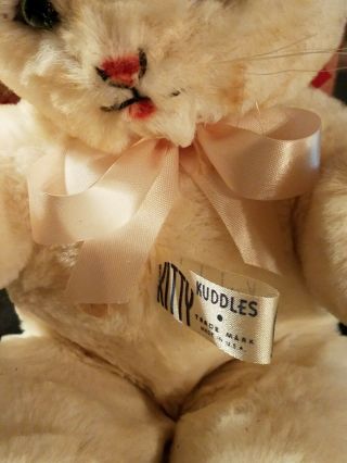Vintage Mohair KITTY KUDDLES Knickerbocker Cat with Tag and Box 3