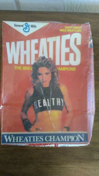 Vintage Wheaties Cereal Box Featuring Madonna From The 80 