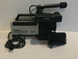 Vintage Canon Color Video Camera Vc - 30 And Vr - 30 Record Deck - Parts