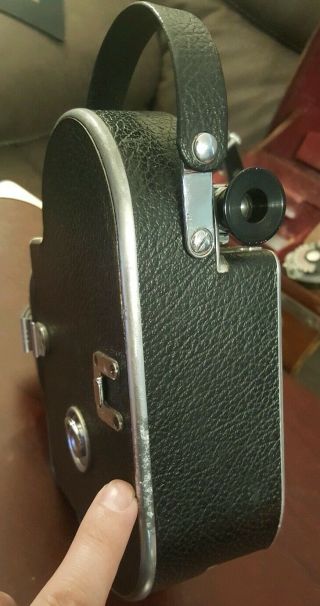 Vintage PAILLARD BOLEX H16 16mm SWISS Movie Camera 3 lens CASE & INCIDENT LIGHT 7