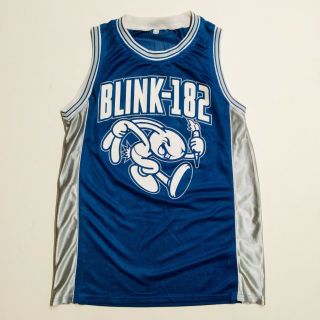 Rare Vintage Blink 182 Loserkids Tour Logo Basketball Jersey Large