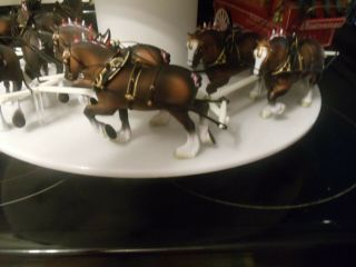 Vintage Budweiser Beer World Champion Clydesdale Parade Carousel Light 6
