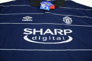 Vintage Umbro Manchester United Football Jersey Sharp Digital Sharp Sz XL 3