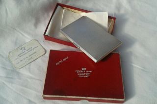 Solid Silver - Cigarette Case - 186 Grams (rooter Group)