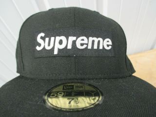Vintage Supreme X Era Box Logo Mouth Shut Eyes 7 1/2 Fitted Cap Hat F/w 2010
