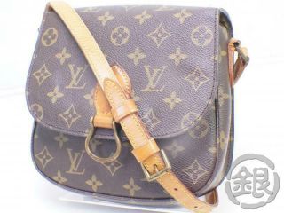 Auth Pre - Owned Louis Vuitton Vintage Monogram Saint - Cloud Mm Shoulder Bag M51243