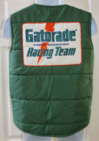 Vtg 70 ' s GATORADE Racing Team NASCAR Darrell Waltrip Crew Warwick Vest sz S 2