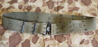 Wwii M1936 Pistol Belt Usmc Marine Corps Raider Paramarine Army Paratrooper Gear