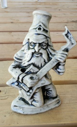 Vintage Ceramic Tobacco Water Pipe Zz Top Guitar Player 1980s Rumph Hookah Usa