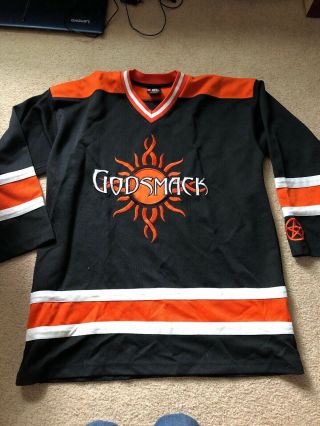 Very Rare Vintage Godsmack Hockey Jersey Xl