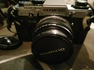 Complete Vintage Olympus Om - 10 35mm Film Camera Bundle 3 Lenses,  Flash,
