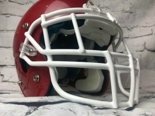 Schutt Football Helmet Vintage Red With White Face Mask Adults (size: Large)