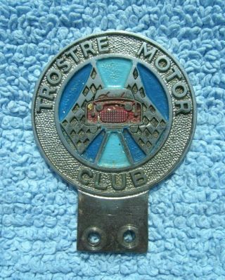 Vintage 1960s Trostre Motor Club Car Badge - South Wales/welsh Rally Sport Rare