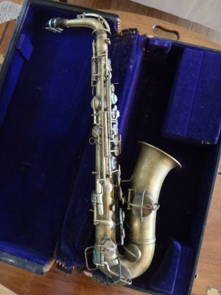 Vintage Wurlitzer American Conn Stencil Eb Alto Saxophone Pan American Model 48m