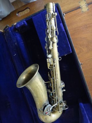 Vintage Wurlitzer American Conn Stencil Eb Alto Saxophone Pan American Model 48M 3