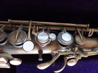 Vintage Wurlitzer American Conn Stencil Eb Alto Saxophone Pan American Model 48M 6