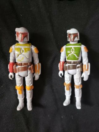 VINTAGE STAR WARS 1979 TRI LOGO VARIANT BOBA FETT w/ weapon 2