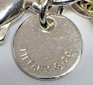Tiffany & Co.  925 Sterling Silver & 18k YG Twist Rope Chain Bracelet 7.  25 