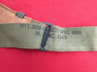 WWII US Army M - 1 liner 1945 dated and marked leather sweat band. 2