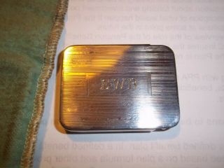 ANTIQUE STERLING SILVER TIFFANY AND CO.  PILL BOX WITH BAG 4