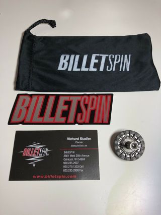 Billetspin Rare K2 Damascus/ss/ss 9.  5/10 Precision Top,  Spinner