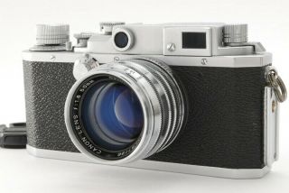 " Rare  Top " Canon Ivsb 4sb Camera W/ 50mm F/1.  8 Lens Case From Japan C535