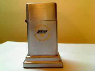 Vintage Zippo Table Lighter Barcroft 3rd Model Advertiser Forina