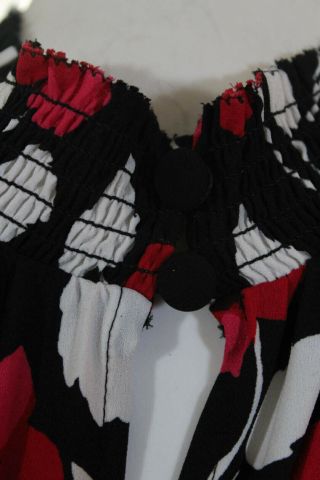 Kate Spade York Womens Vintage Fleur Crepe Dress Black Size Medium 11568445 4