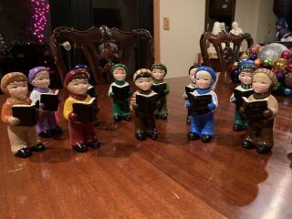 Vintage Christmas Ceramic Choir Figurines,  12