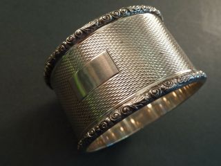 Very Heavy 48gms Solid Silver Napkin Ring