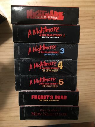 Nightmare On Elm Street VHS Box Set Some Vintage Horror Freddy Krueger 3