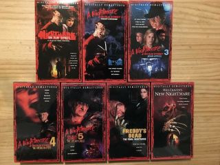 Nightmare On Elm Street VHS Box Set Some Vintage Horror Freddy Krueger 4