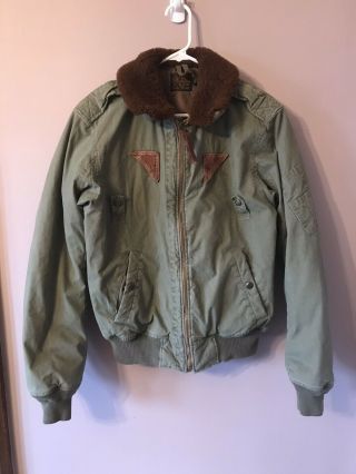 Ralph Lauren Polo Type B - 15 Down Filled Vintage Style Usaf Bomber Jacket Small