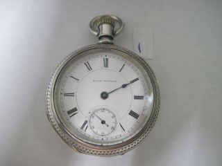 Seth Thomas Pocket Watch With Coin Silver Case