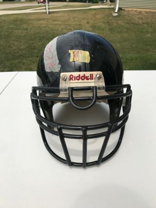 Vintage Riddell Vsr1 Xl Football Helmet (black With Black Face Mask)