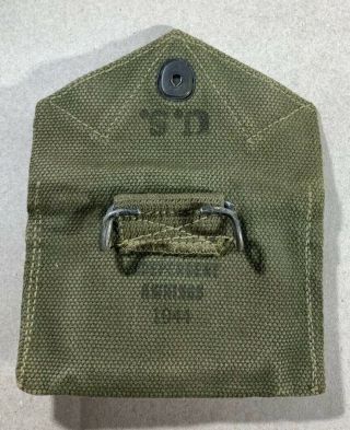 Ww2 Wwii 1944 Dated U.  S.  M1942 Transitional First Aid Kit Carlisle Bandage Pouch