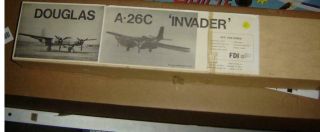 Flight Dynamics Inc Douglas A - 26 C Invader Airplane Kit,  Vintage Rare 50 " Span