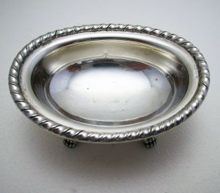 Italian Solid Silver 800 Bon Bon Dish Salt Footed Bowl Rino Greggio Argenterie