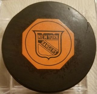 Vintage 6 Nhl York Rangers Art Ross Converse Game Puck Usa