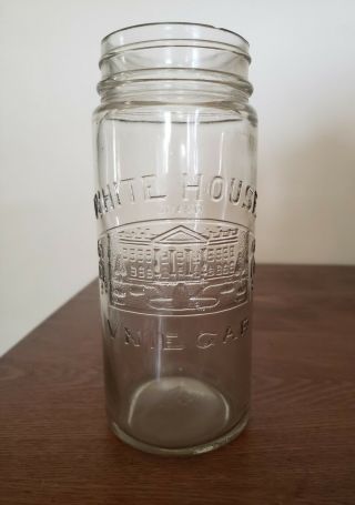 Very Rare Misspelled Vniegar Vintage Embossed White House Vinegar Jar/ Bottle