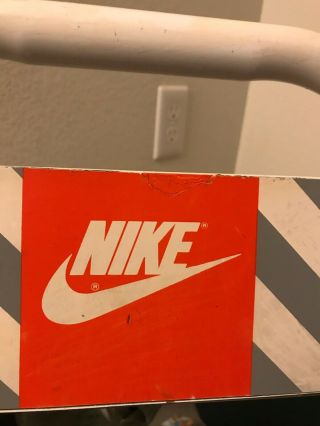 Vintage 1990s Nike METAL SHOE MIRROR DISPLAY SIGN AUTHENTIC Sales floor 2