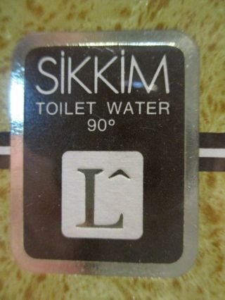 Vintage Sikkim 2 Fl Oz Toiletwater 90 Degrees Parfume Lancome Paris Nib