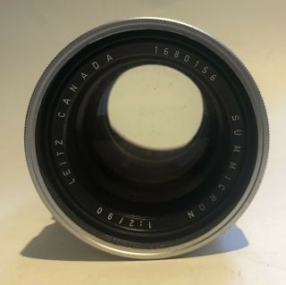 Vintage Leitz Canada Summicron 1:2/90 Telephoto Lens Leica M Series Mount 4